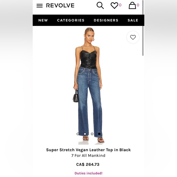 Vegan leather top - Picture 5 of 6